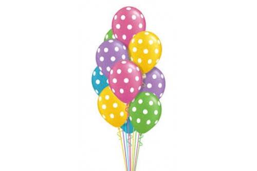 12 inches latex balloon pokka dots